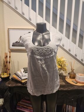 Elisa Cavaletti linen top size M